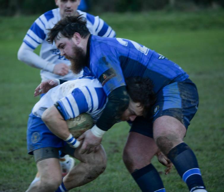 Jack Evans takes a big hit from New Dock Stars